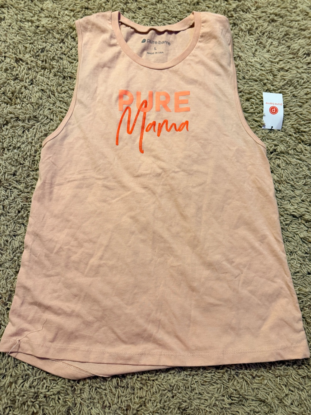 Pure Barre Peach Tank